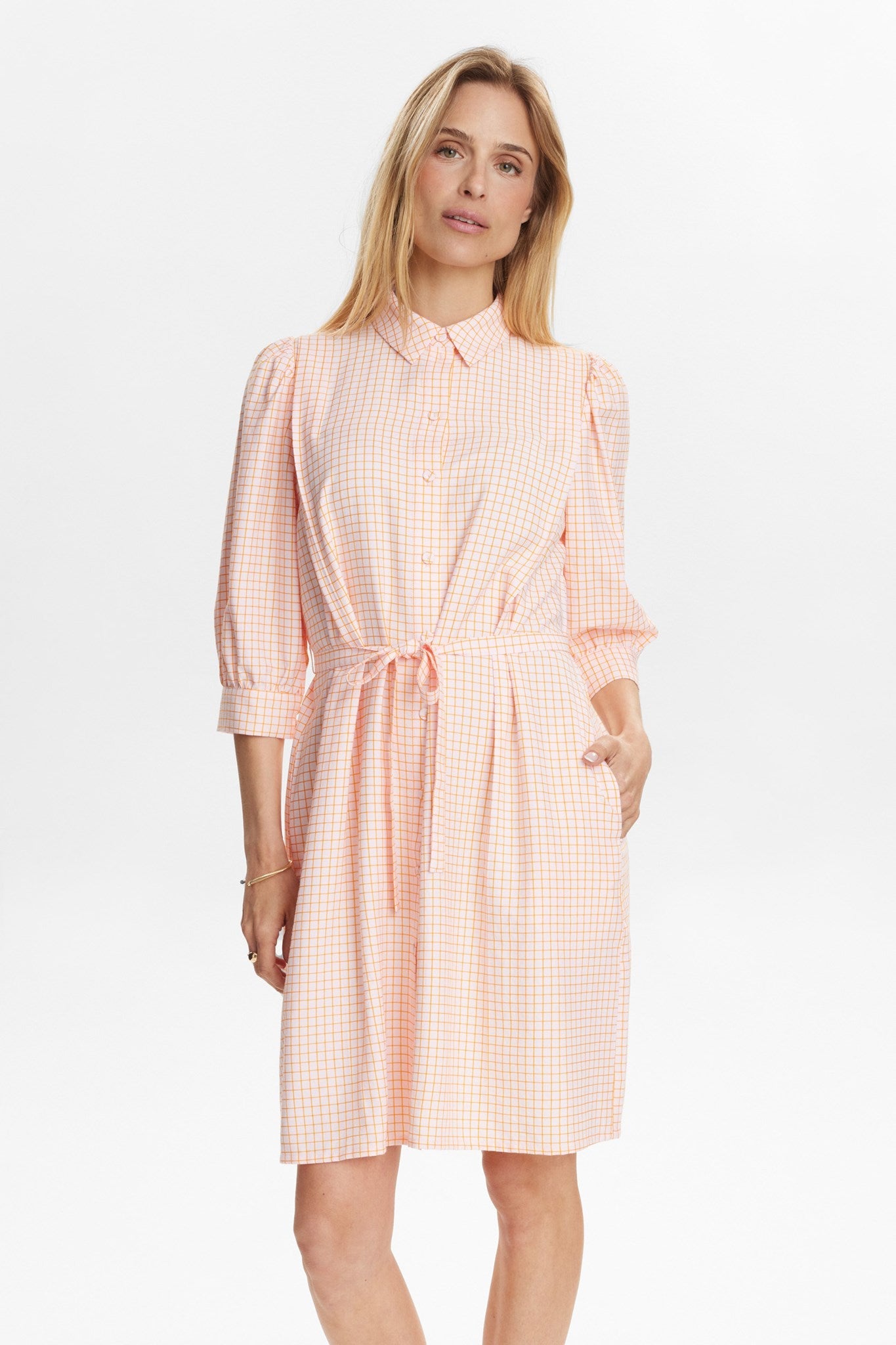NUDERYA DRESS - Roseate Spoonbill