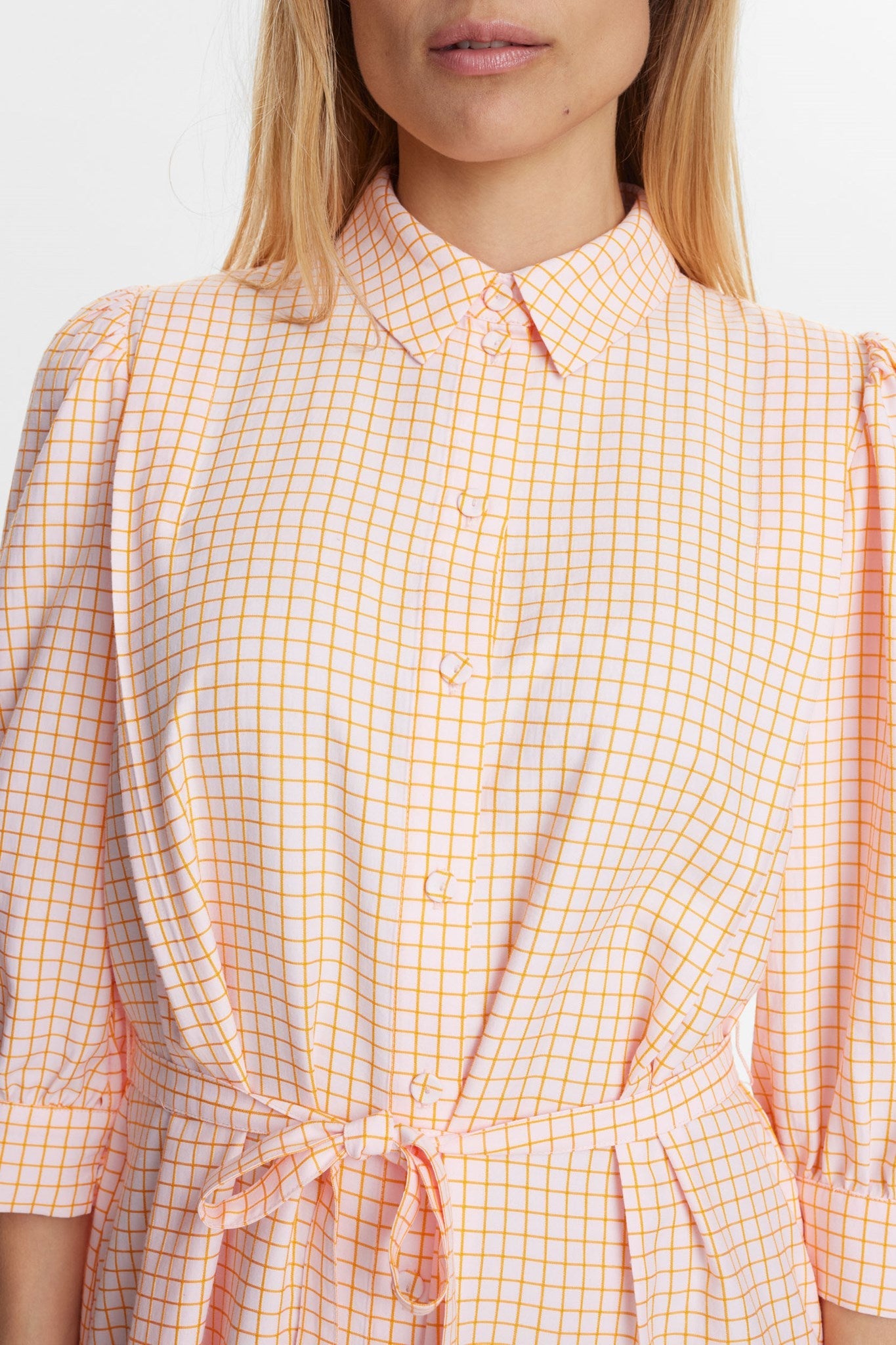 NUDERYA DRESS - Roseate Spoonbill