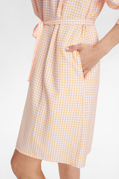 NUDERYA DRESS - Roseate Spoonbill