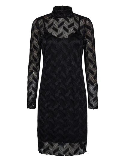NUMIKA SHORT DRESS - Caviar