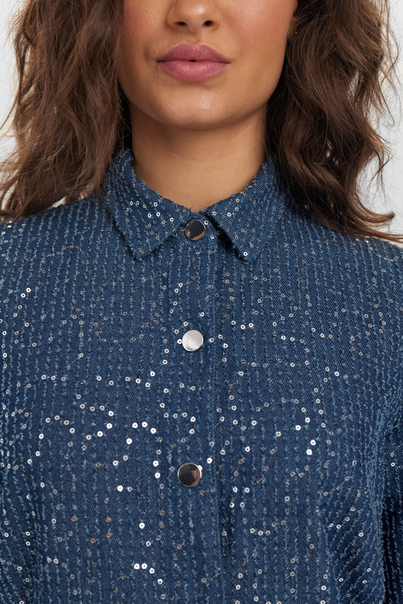 NUJOURNEY DRESS - Medium Blue Denim