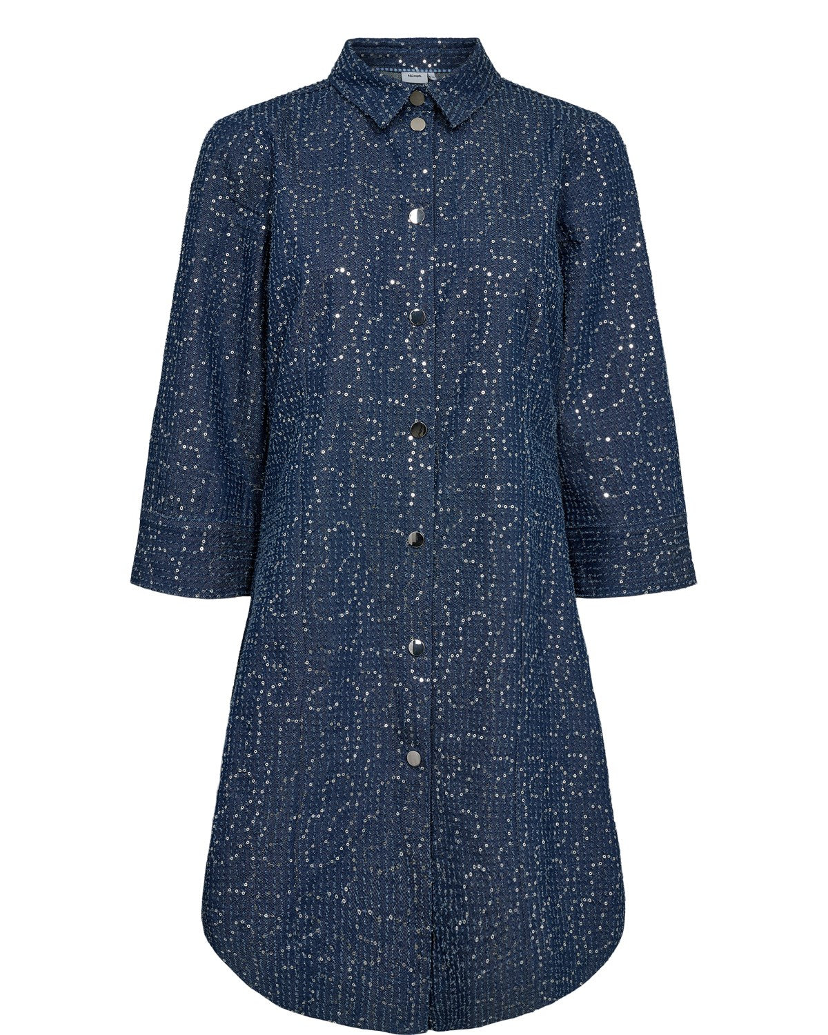 NUJOURNEY DRESS - Medium Blue Denim