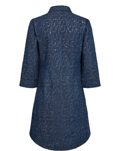 NUJOURNEY DRESS - Medium Blue Denim