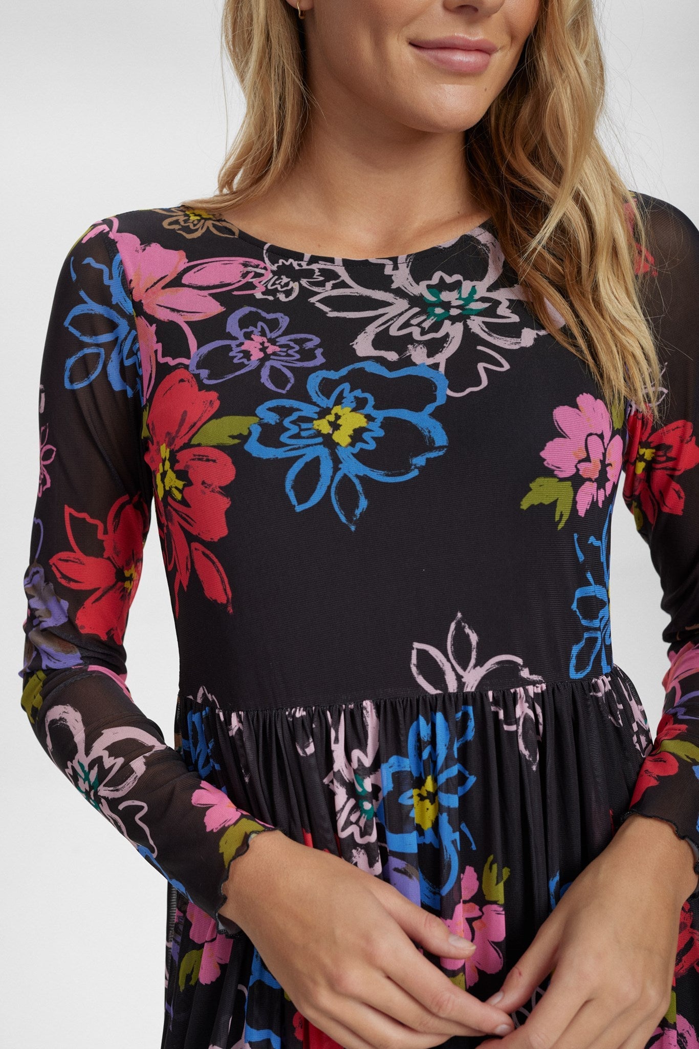 NUFREJA DRESS - Caviar