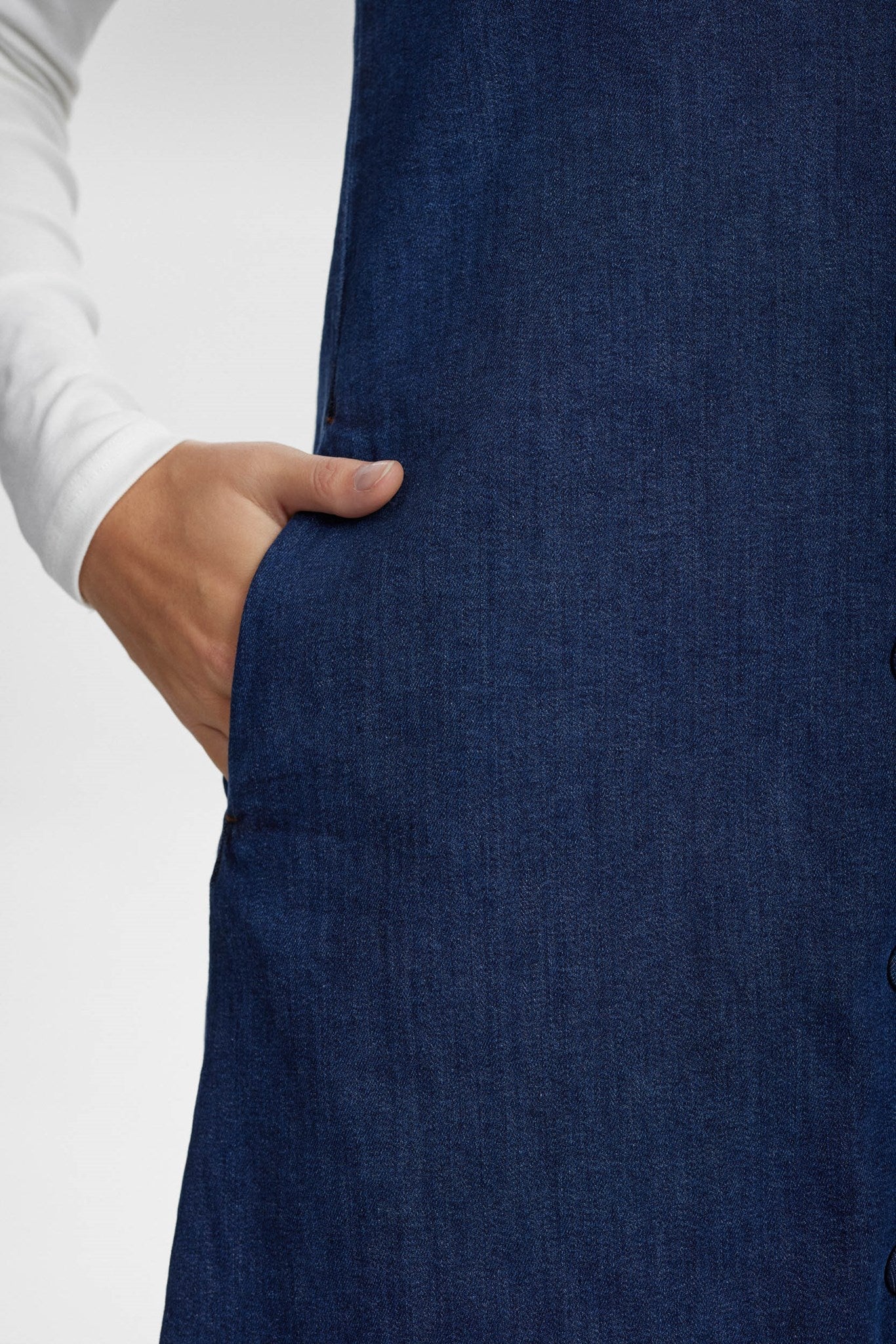 NUAMBER DRESS - Dark Blue Denim