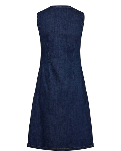 NUAMBER DRESS - Dark Blue Denim