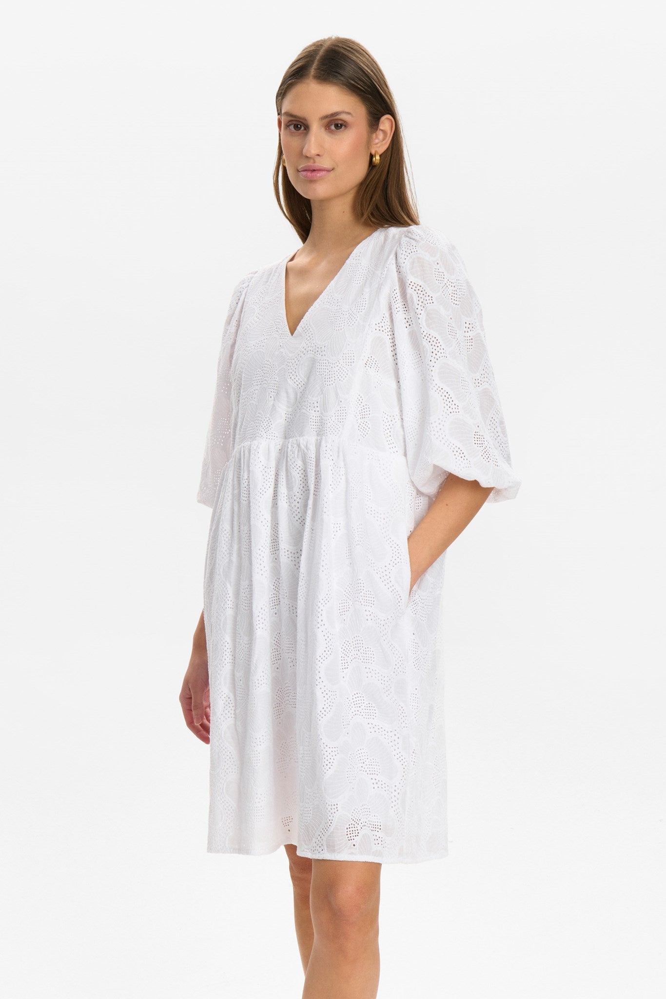 NUHENSLEY DRESS - Bright White