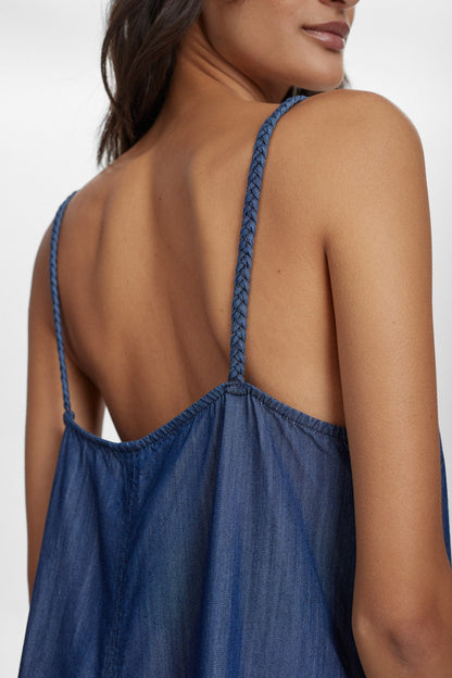 NUHERMIONE DRESS - Medium Blue Denim