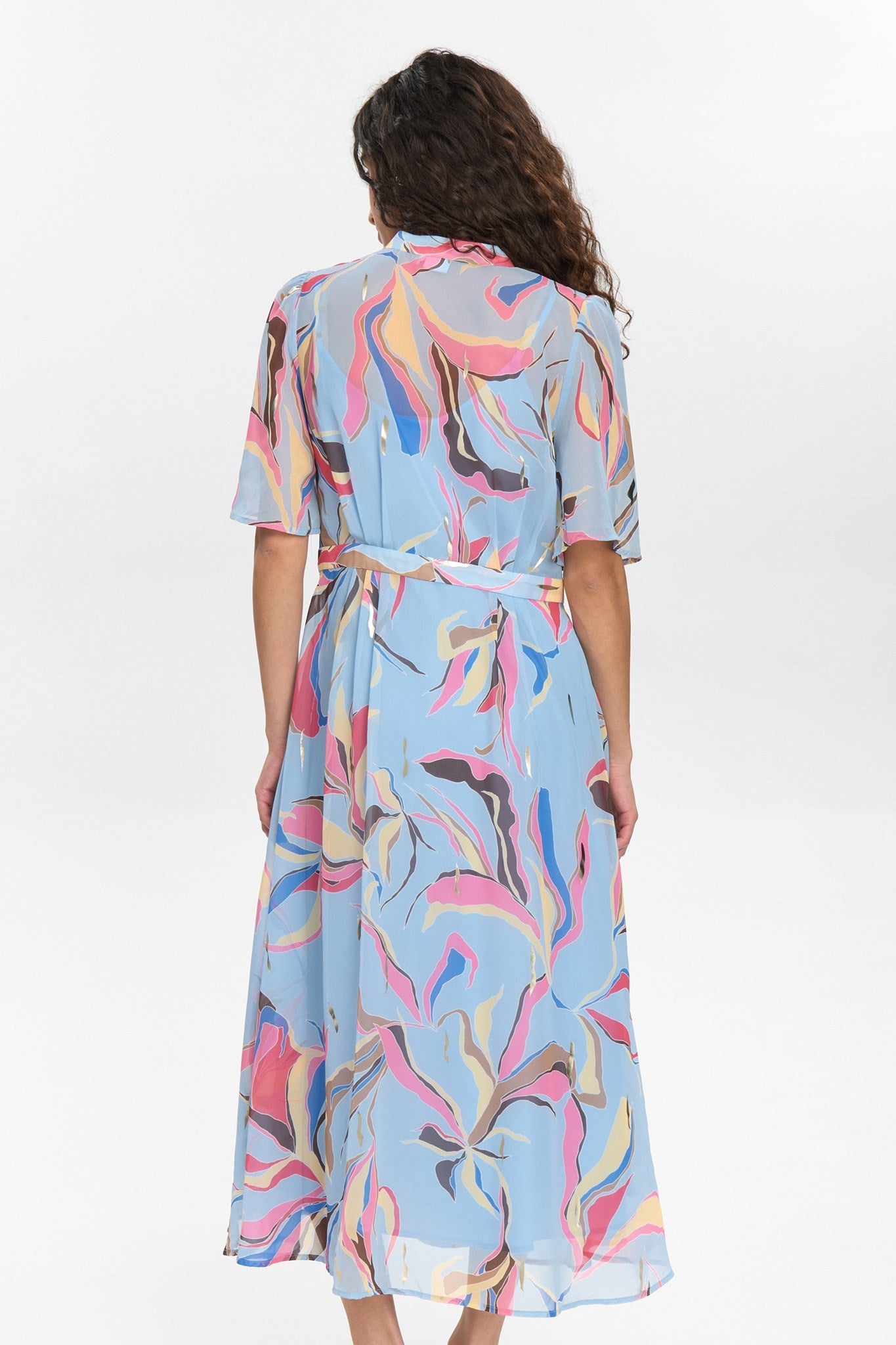 NUKYNDALL SS DRESS - Cerulean