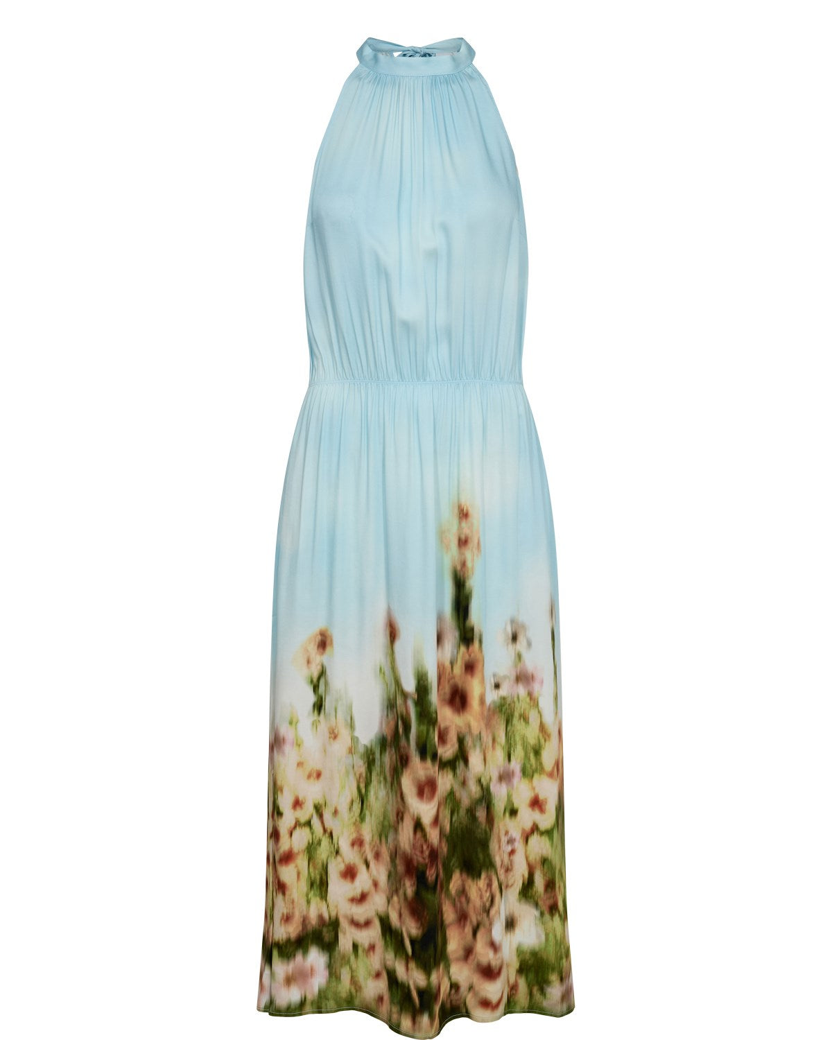 NUVIKKA HALTERNECK DRESS - Baltic Sea