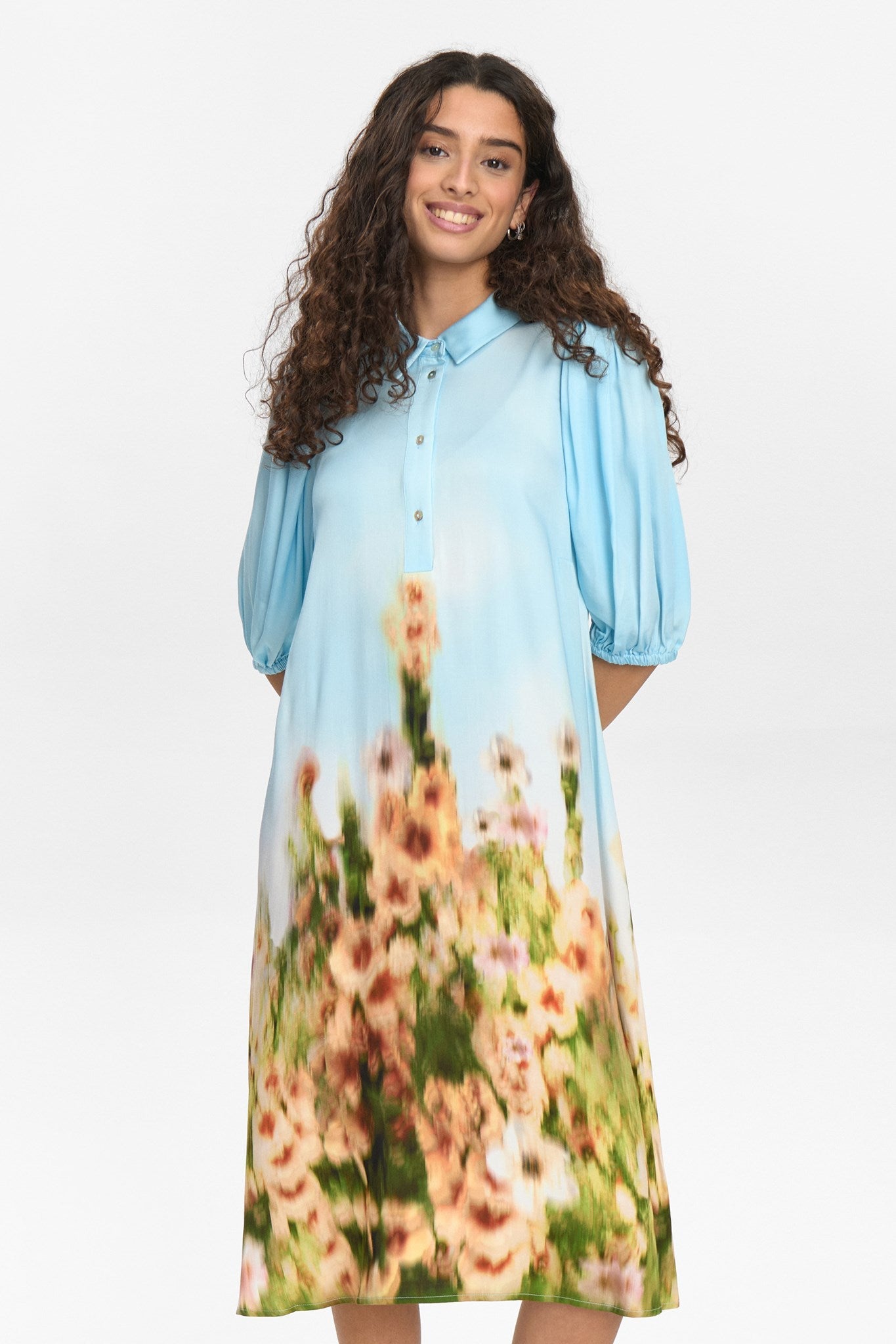 NUVIKKA DRESS - Baltic Sea