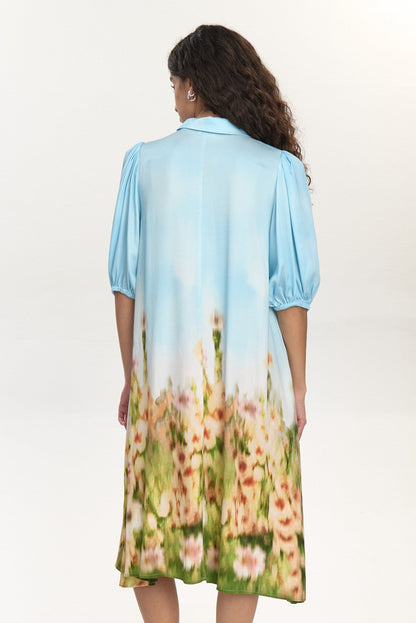 NUVIKKA DRESS - Baltic Sea