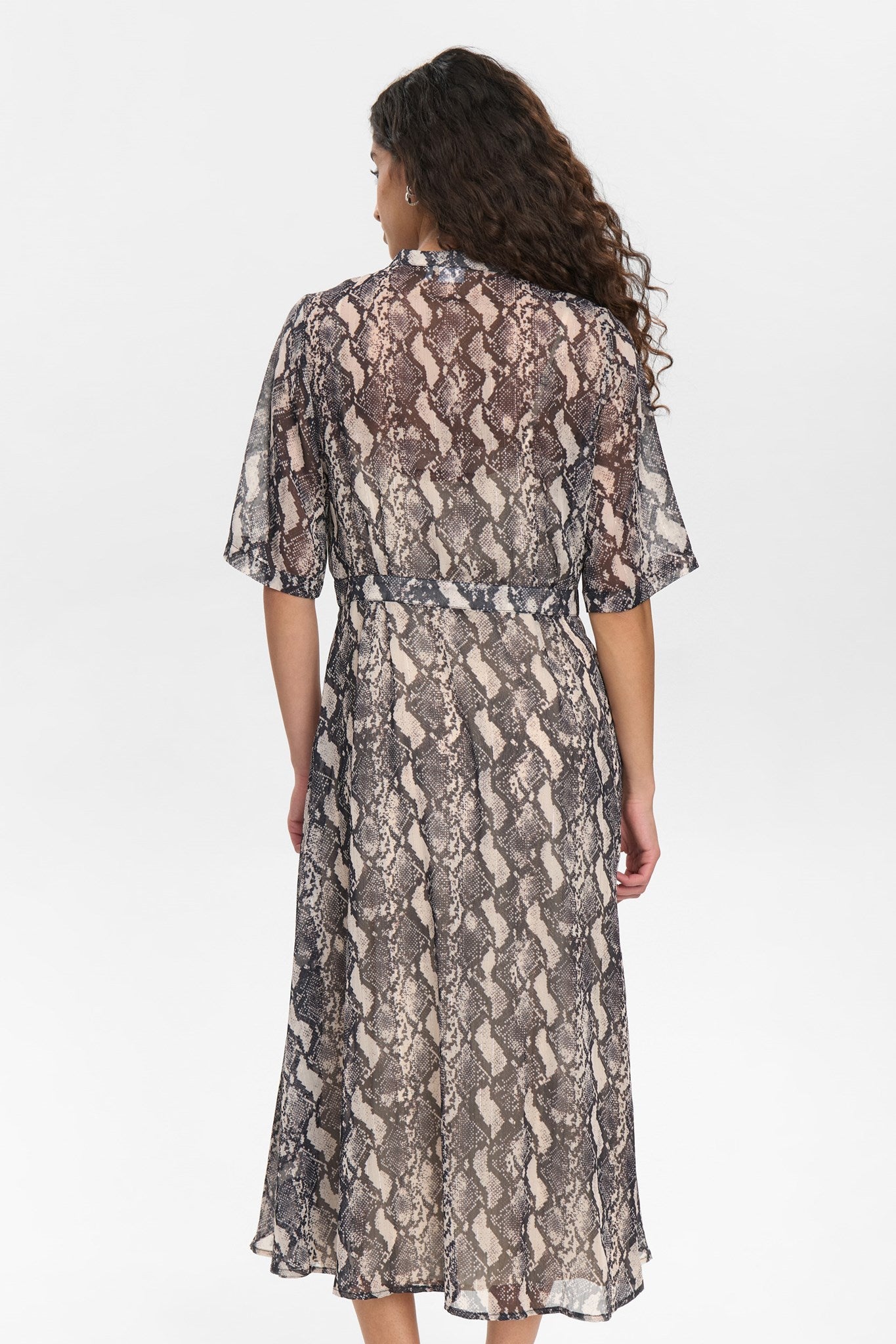 NUKYNDALL SS DRESS - Gray Morn