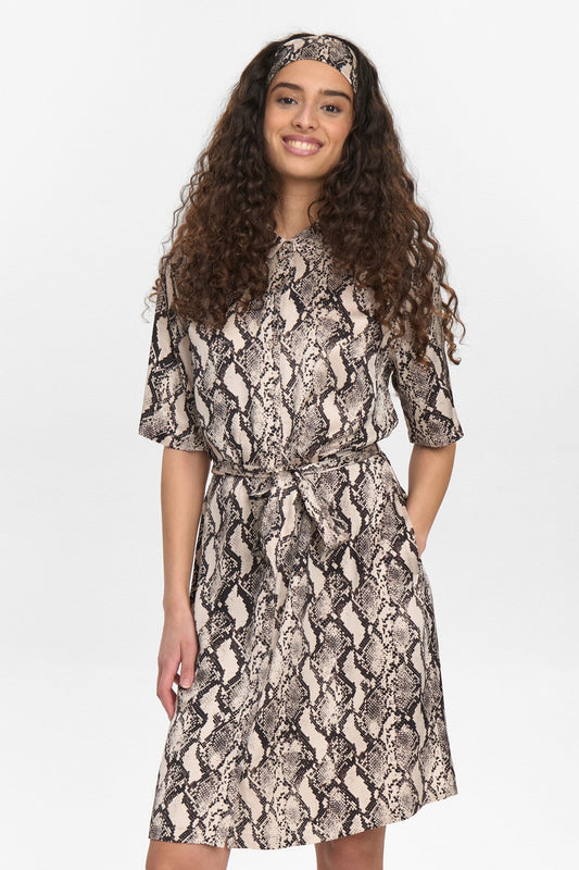 NUVICTORIA SHIRT DRESS - Gray Morn