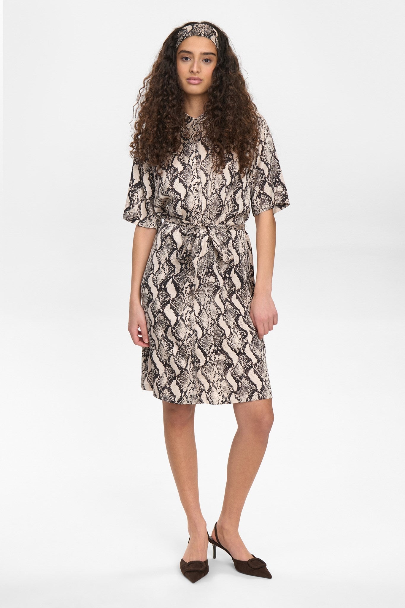 NUVICTORIA SHIRT DRESS - Gray Morn