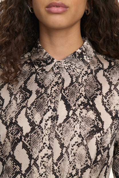 NUVICTORIA SHIRT DRESS - Gray Morn