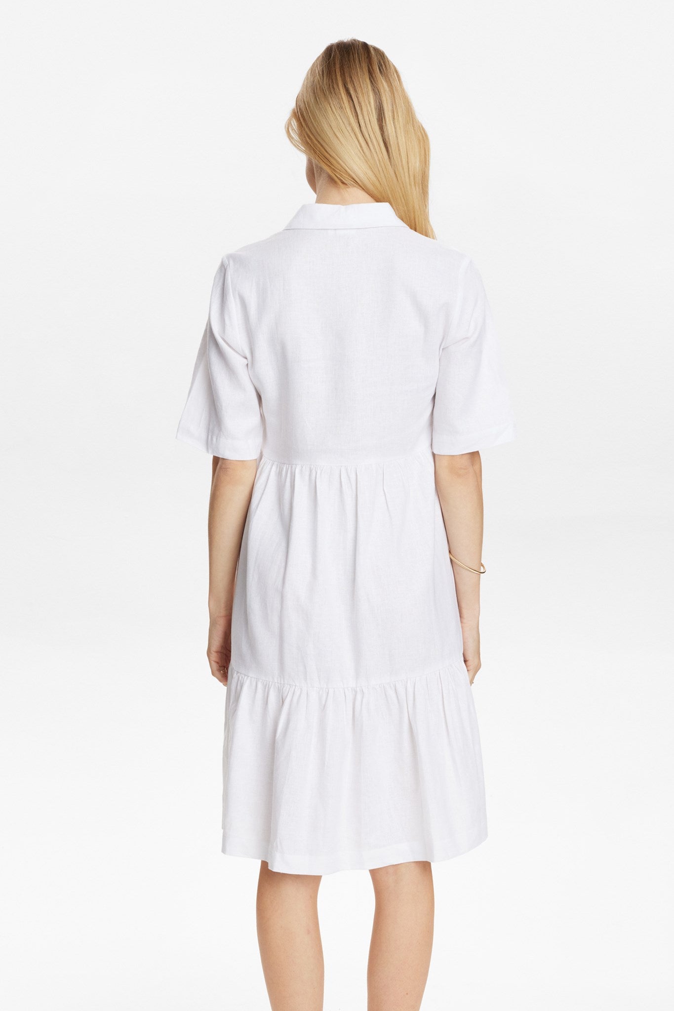 NUYNGVA SS DRESS - Bright White