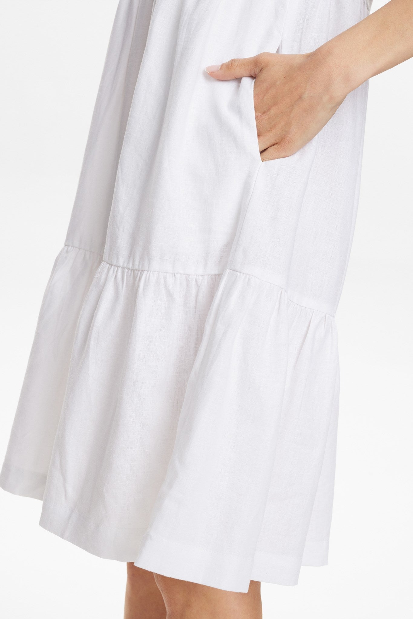 NUYNGVA SS DRESS - Bright White