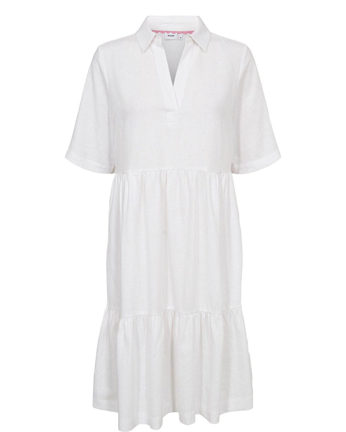 NUYNGVA SS DRESS - Bright White