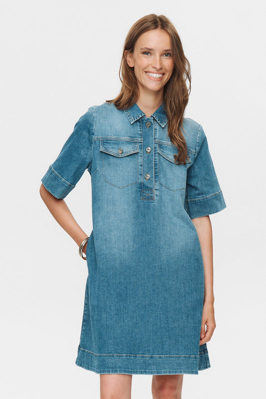 NUPARIS DRESS - Light Denim Blue 2