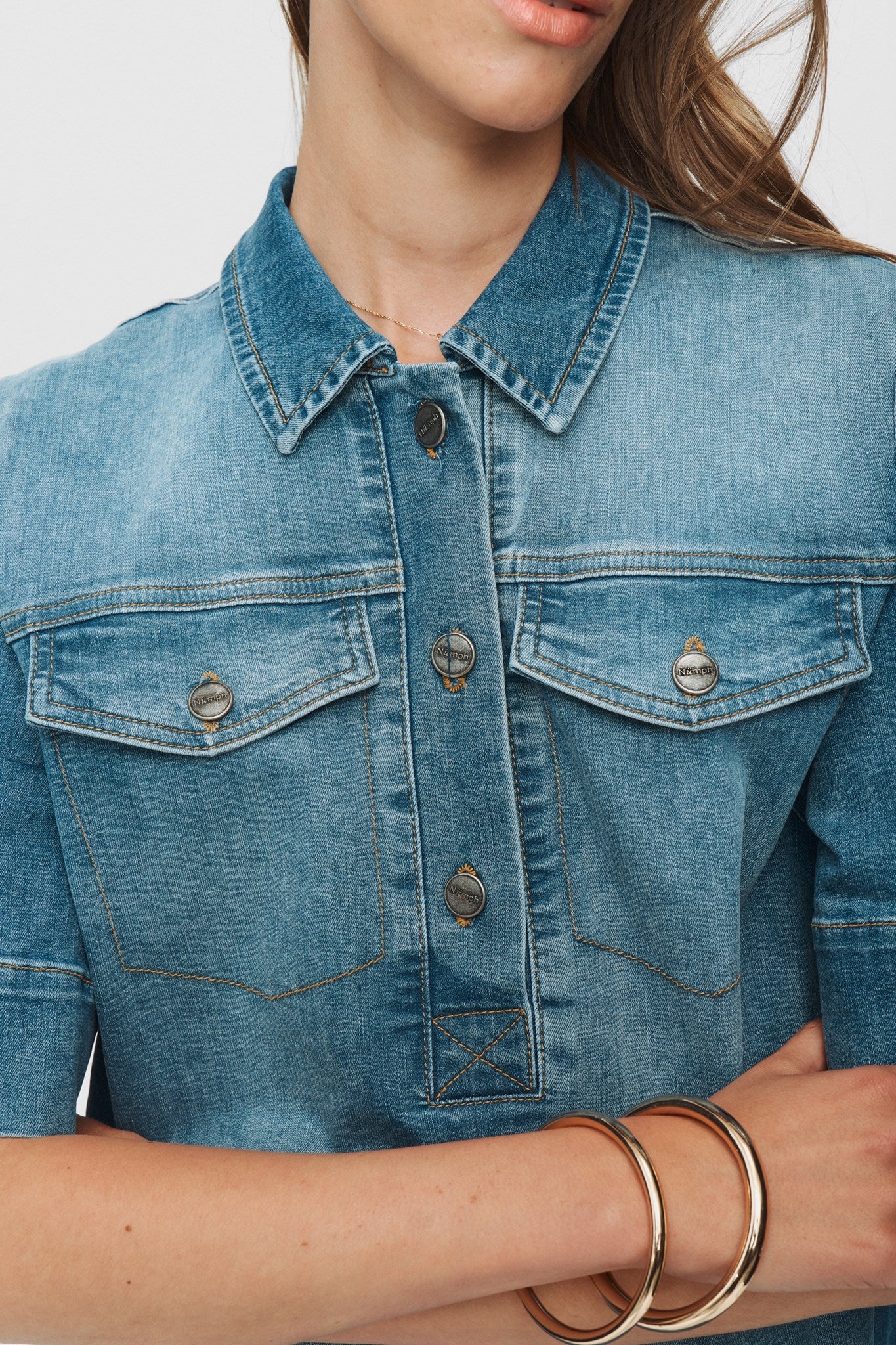NUPARIS DRESS - Light Denim Blue 2