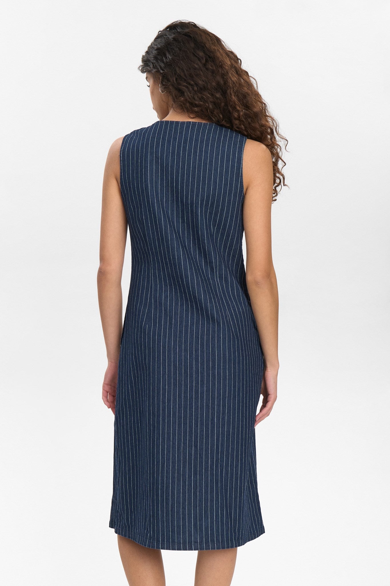 NUVIBEKE DRESS - Medium Blue Denim