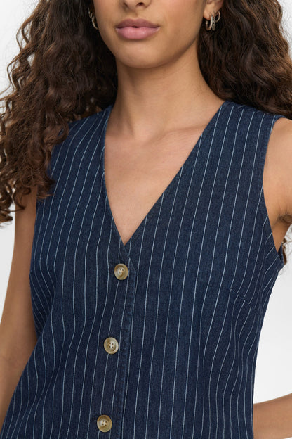 NUVIBEKE DRESS - Medium Blue Denim