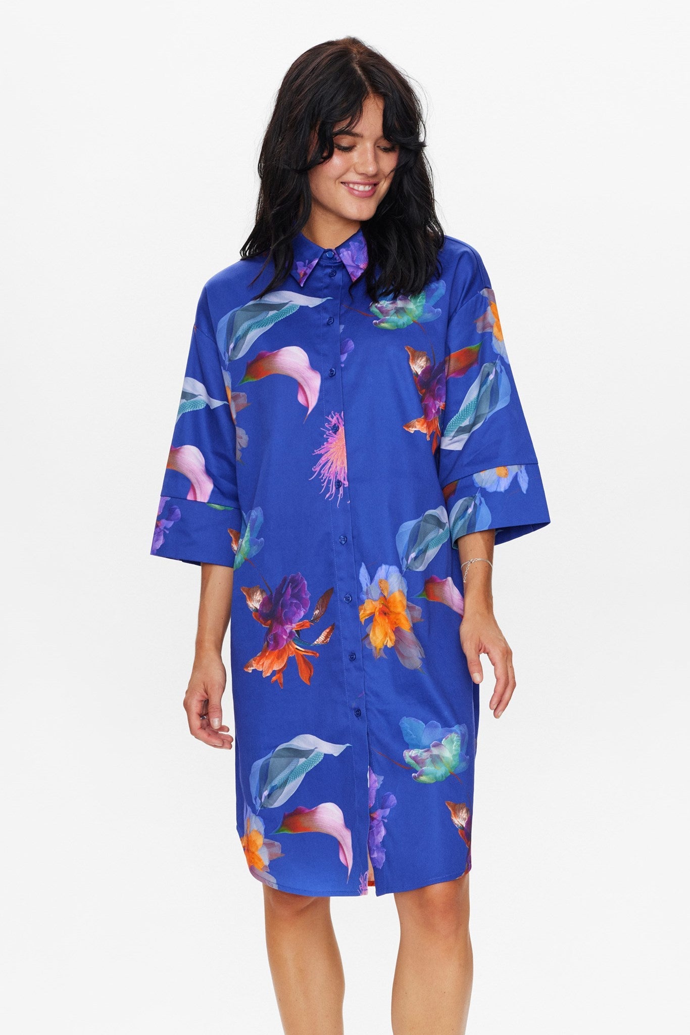 NUGLADYS DRESS - Clematis Blue
