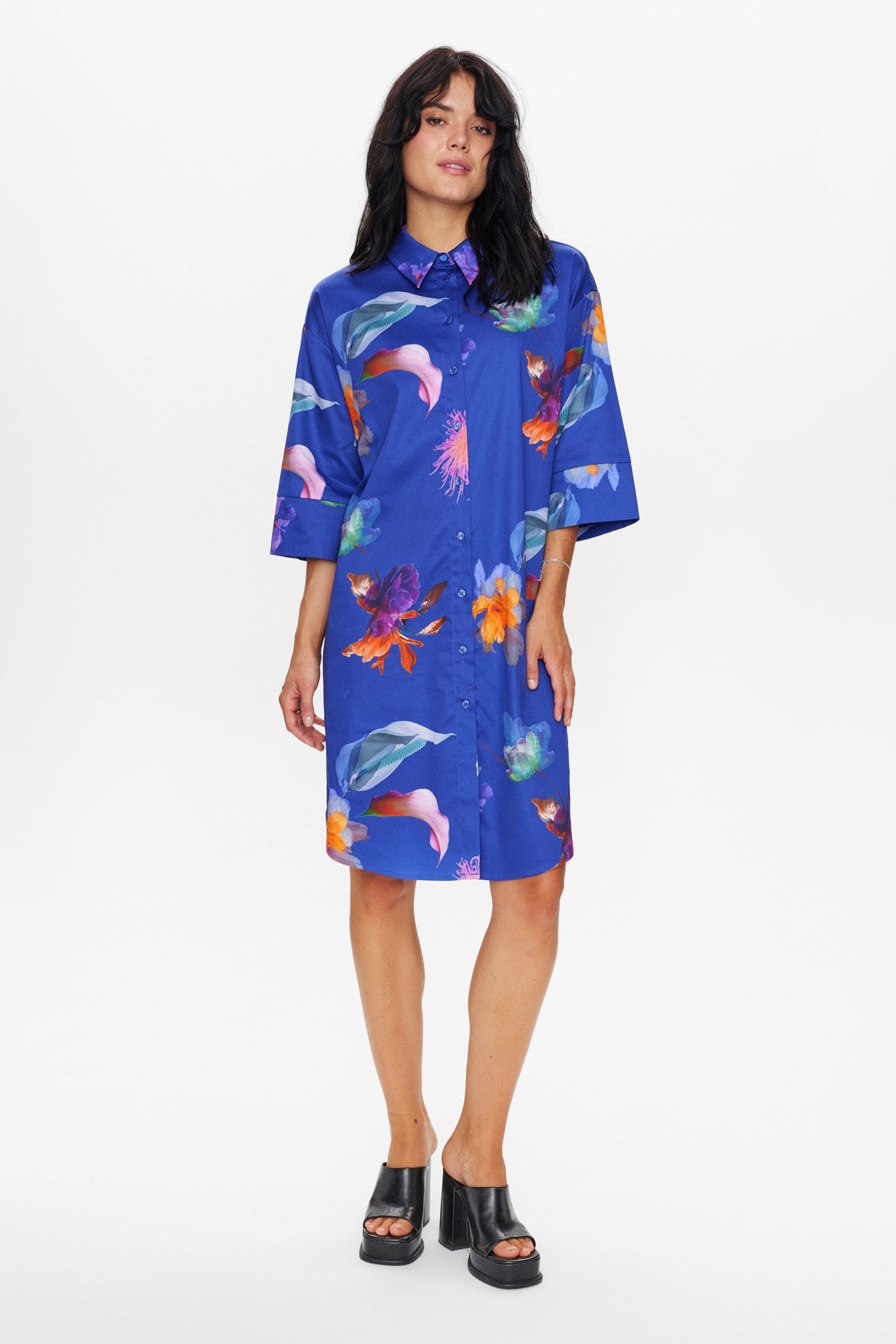 NUGLADYS DRESS - Clematis Blue