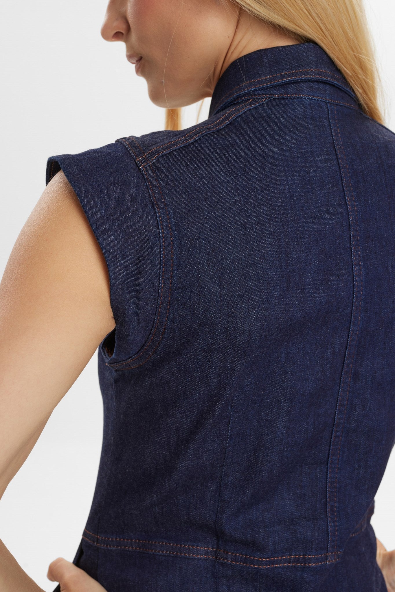 NUAMBER DRESS - Dark Blue Denim