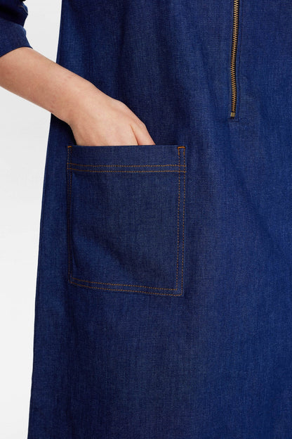 NUIZZAS DRESS  - Dark Denim Blue