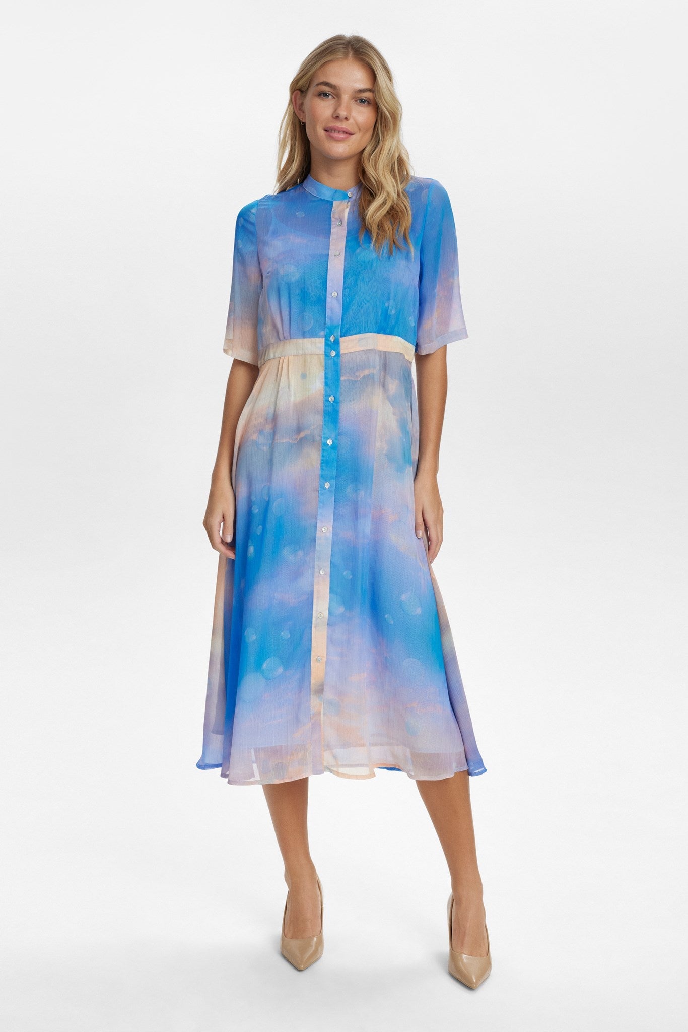 NUKYNDALL SS SKYE DRESS - Cerulean
