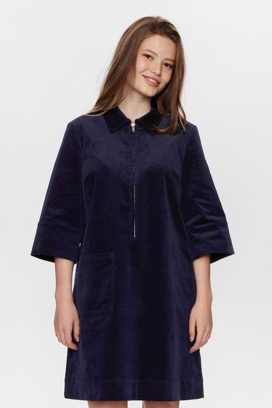 NUVIZZA DRESS - Dark Sapphire