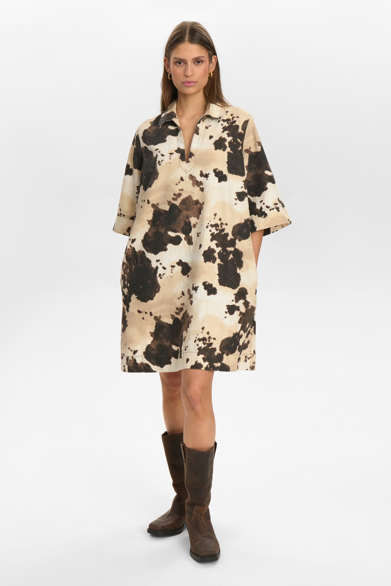 NUIVY DRESS - Grey Morn